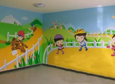 景洪幼儿园墙体彩绘制作流程及注意事项