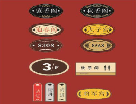 景洪门牌设计制作三要素。